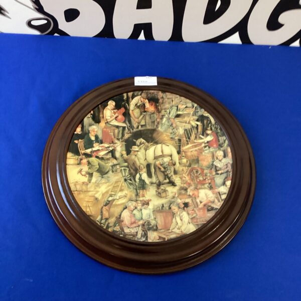 Royal Doulton Country Craft plate with a detailed country scene.