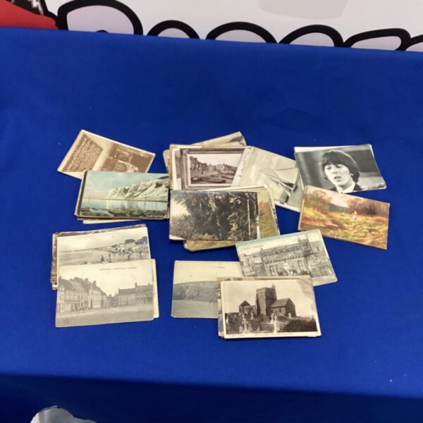 Selection of vintage postcards, collectible antique cards.