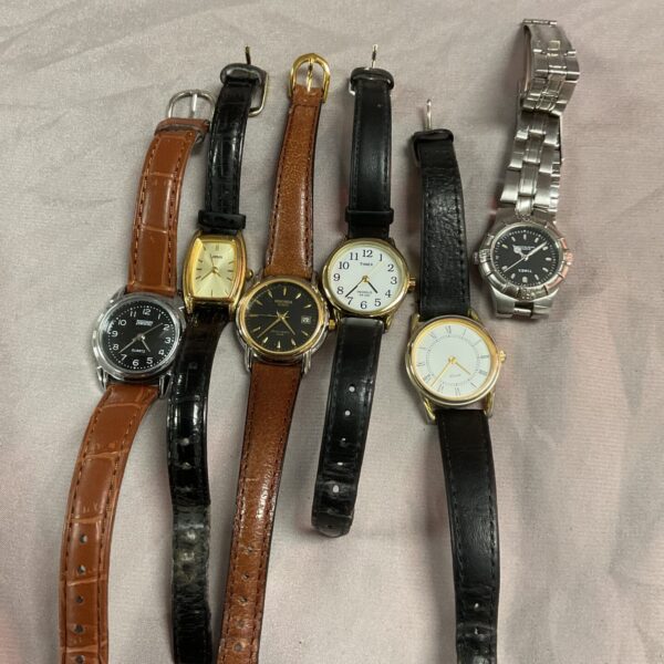 Lot of six ladies wristwatches including Sekonda and Timex.