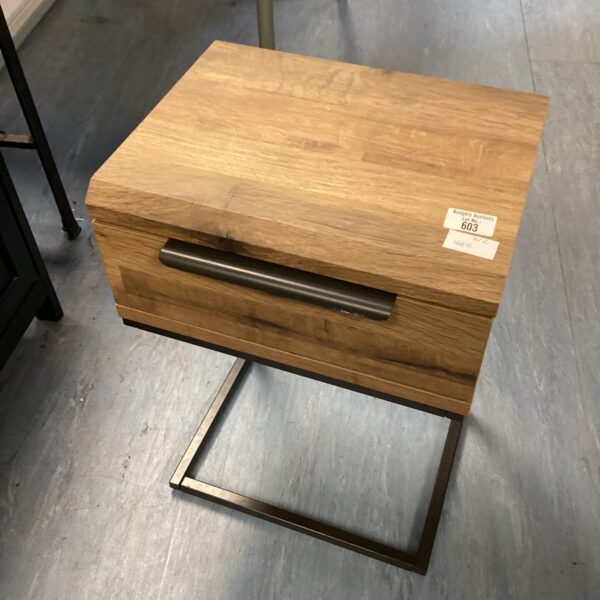Small wooden under desk drawer for office storage and organisation.