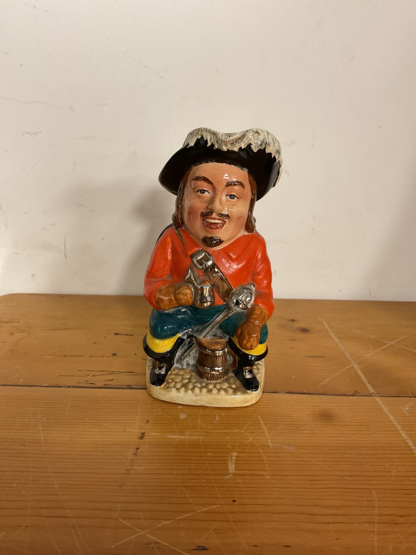 1000 Staffordshire musical cavalier character jug