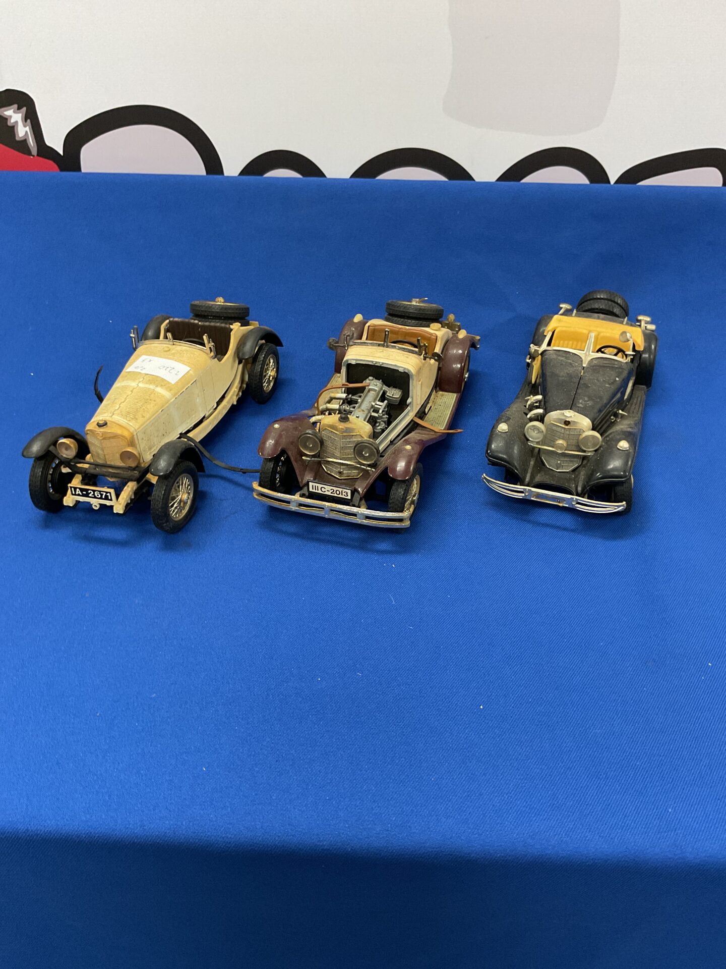 381 Three vintage burago diecast models