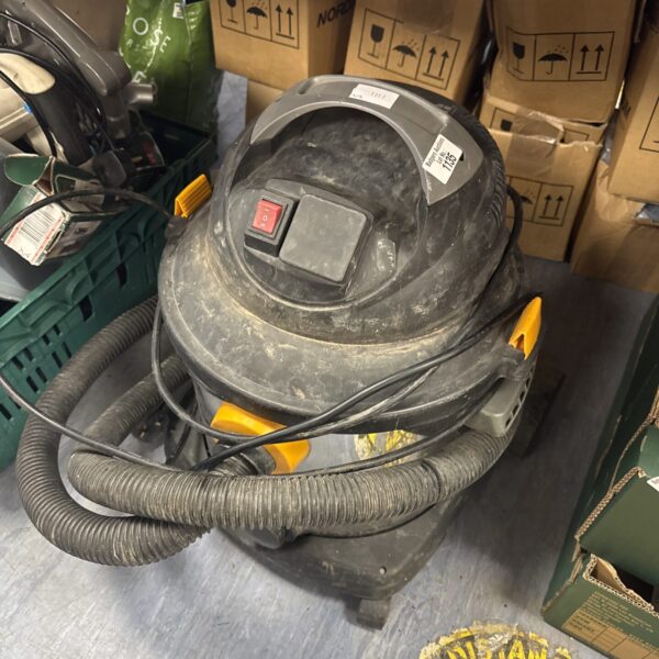 Front view of a Titan wet dry vacuum cleaner.