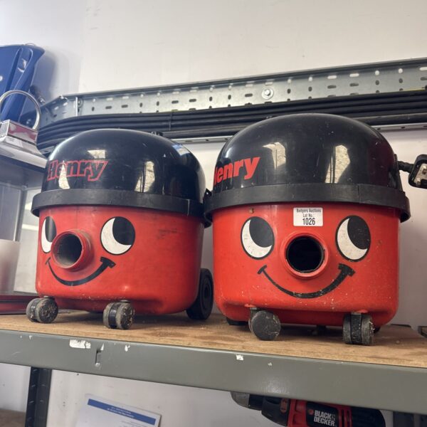 Two Numatic Henry Hoover bodies for spares or repair.