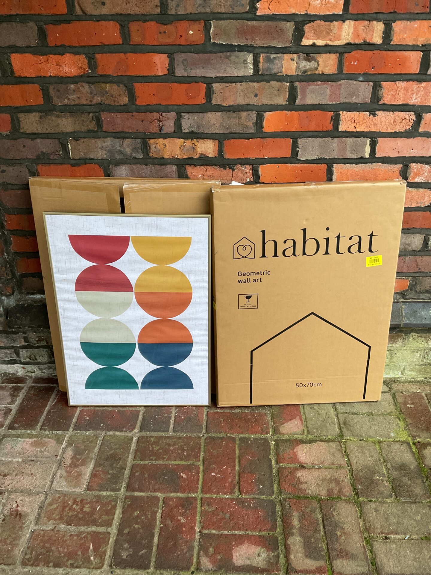 782 Two new habitat geometric wall art prints