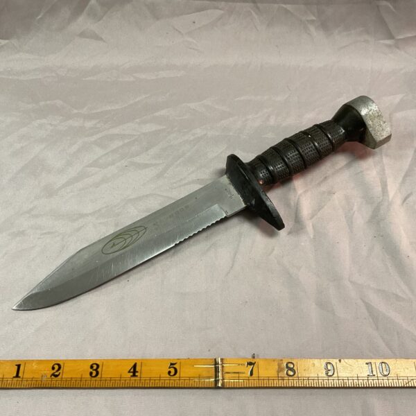 Vintage Typhoon divers knife made in Japan for scuba diving.