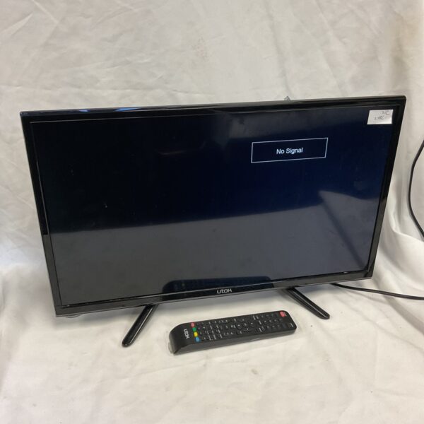 Utok 24 inch HD television presented for auction.