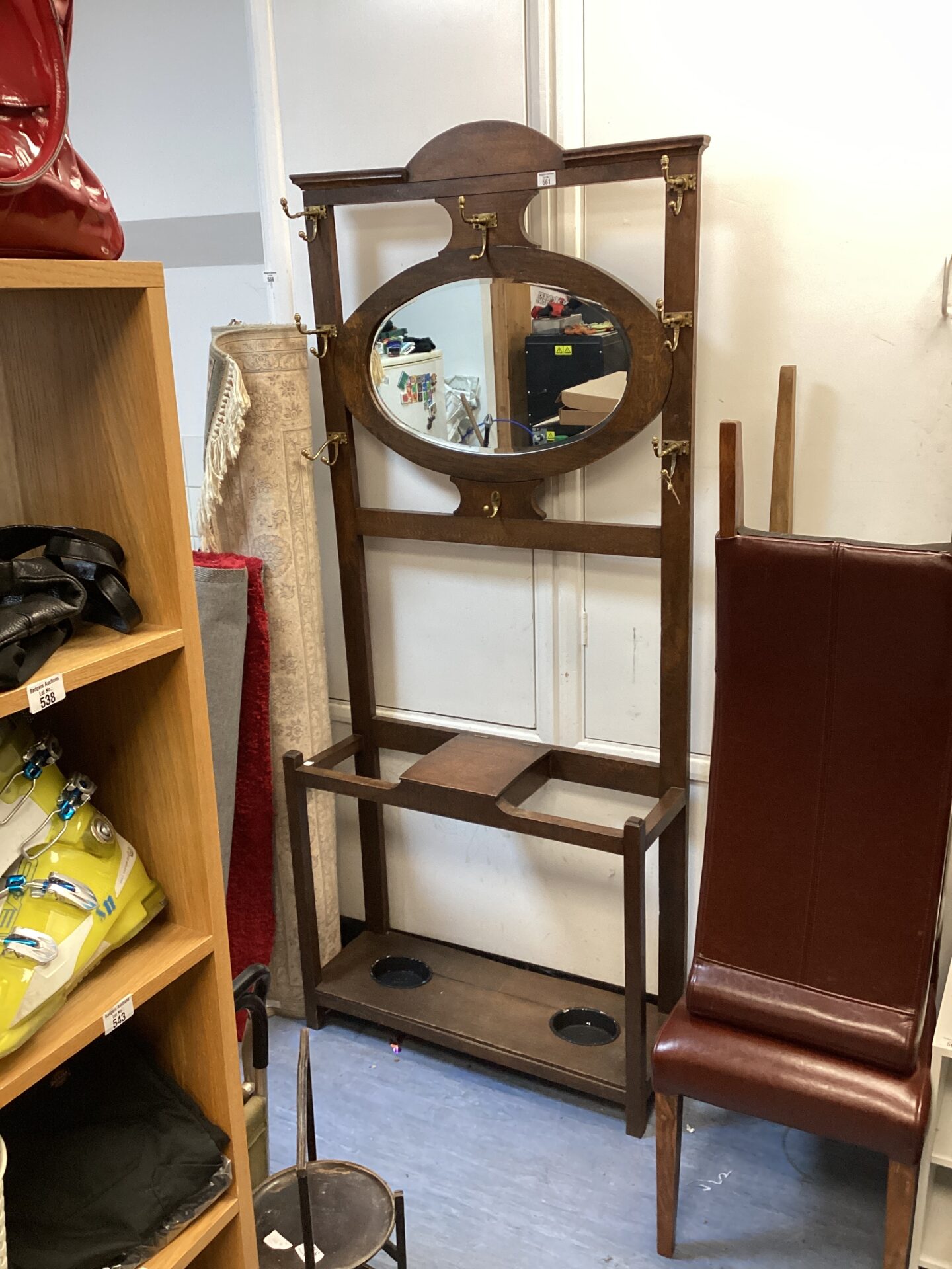 574 victorian hallway umbrella & coat stand
