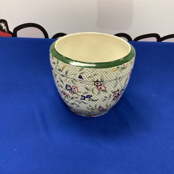 Vintage Minton plant pot with a delicate floral design.