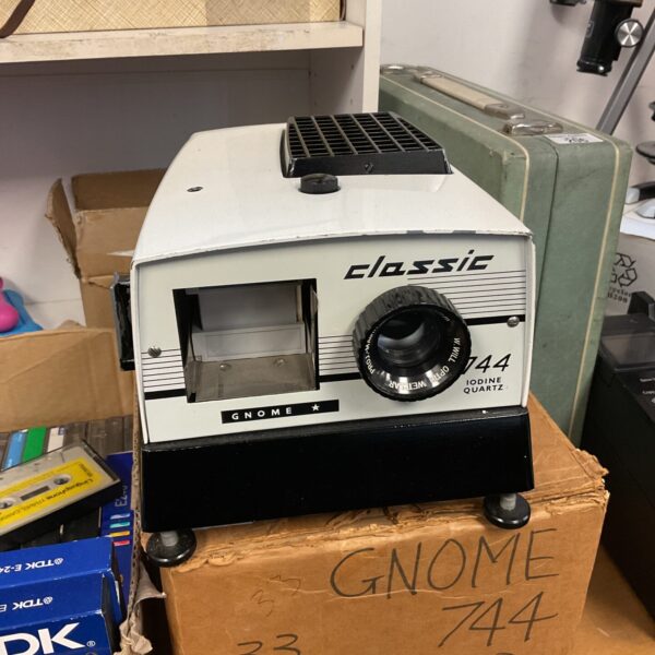 Vintage Gnome 744 slide projector for 35mm slides.
