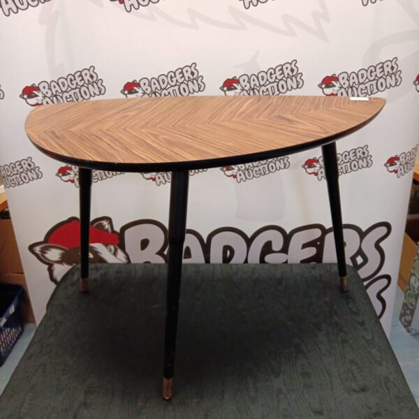 Vintage retro IKEA magazine table with leaf shape.