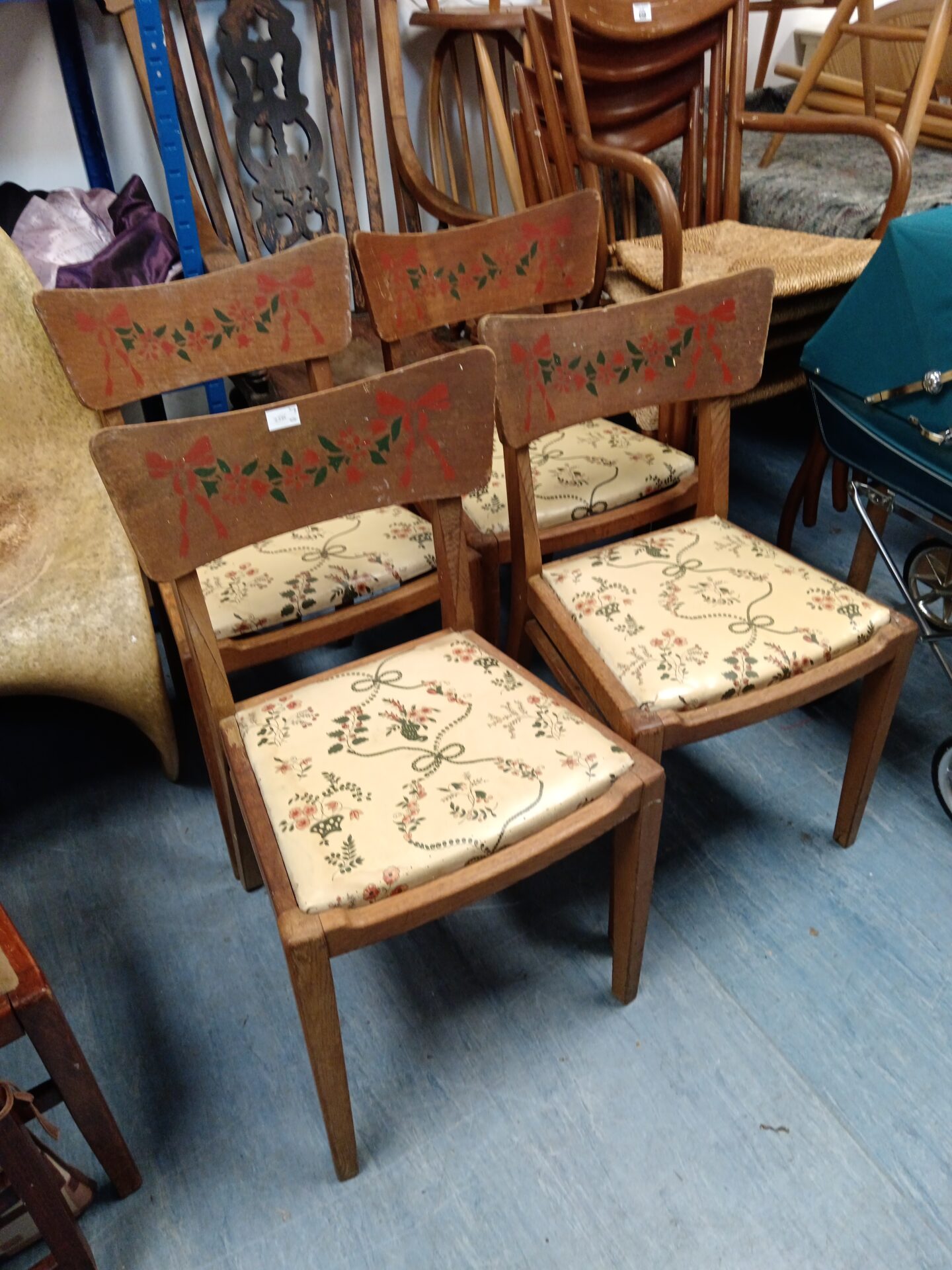646 Set of four 1930s gomm dining chairs
