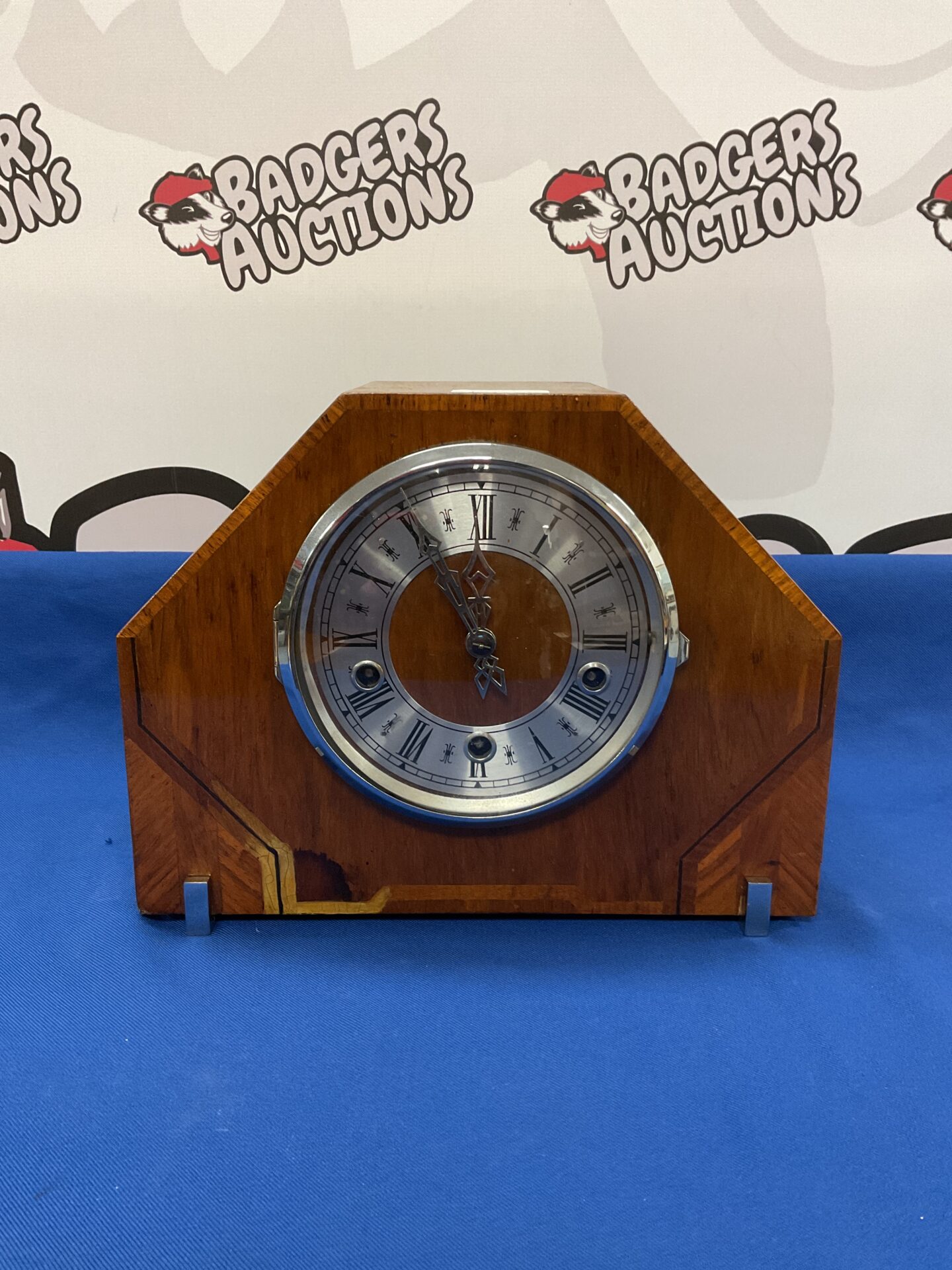 027 1932 English made enfield clock company mantle clock working