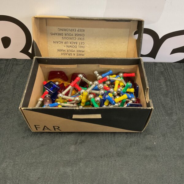 Colourful Geomag magnetic construction toy set for creative building.
