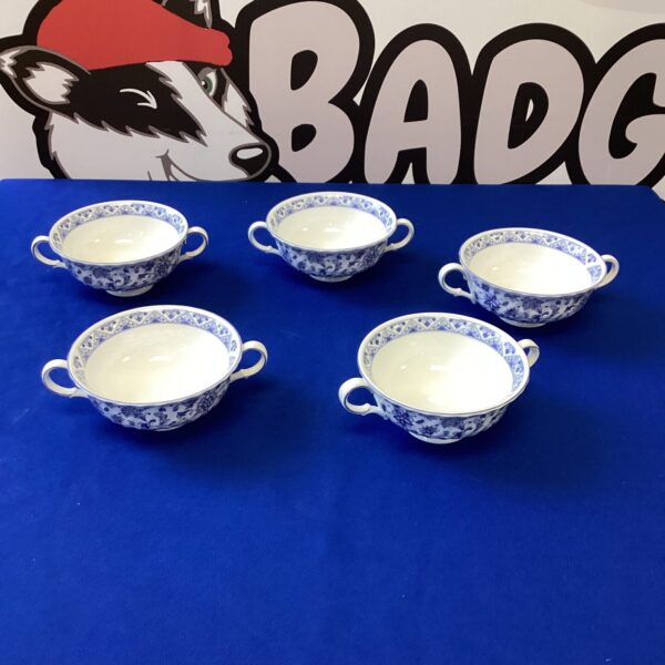 Vintage Minton Shalamar soup bowl with floral pattern.