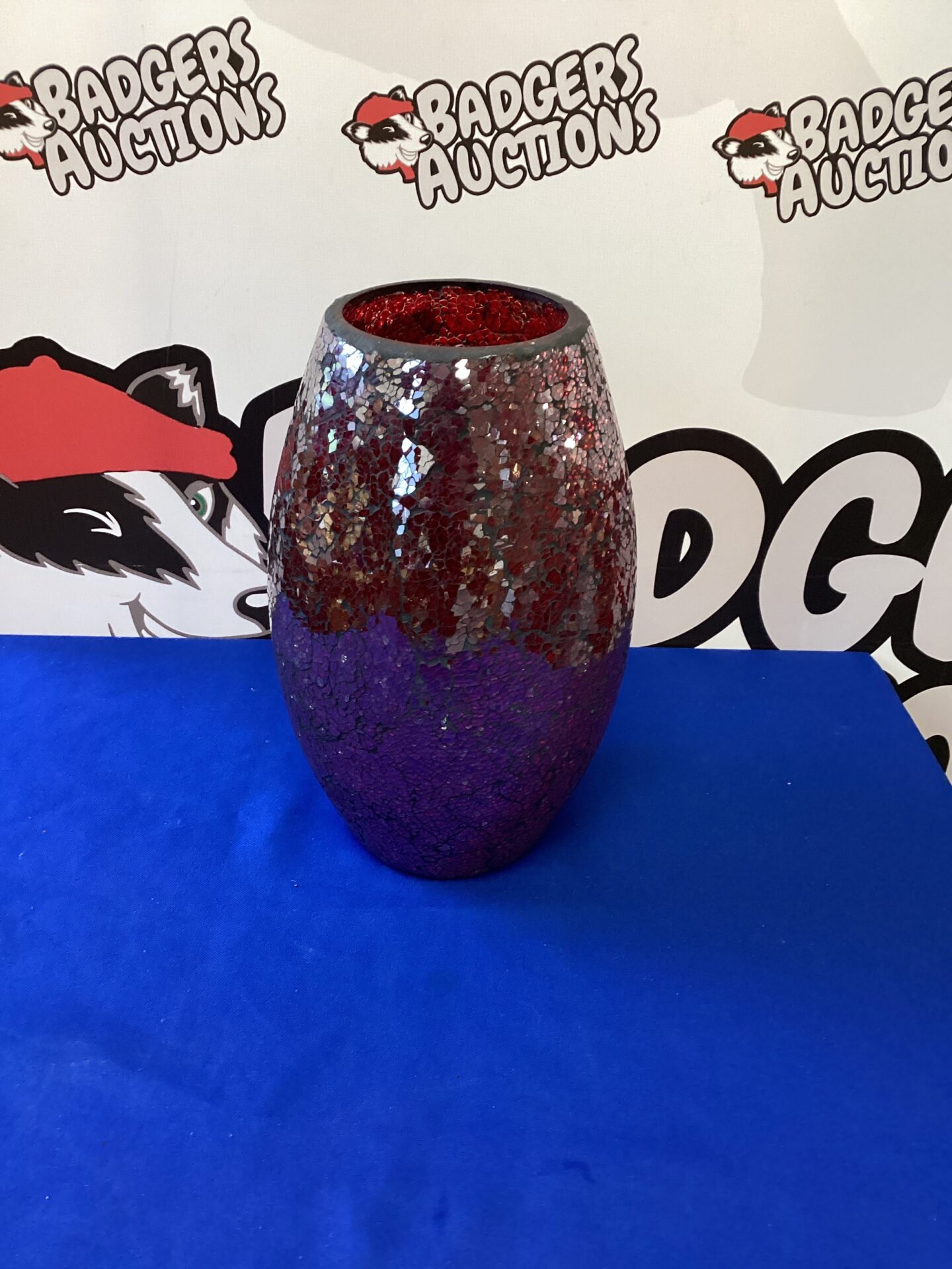311 Cracked Glass effect 14” Vase