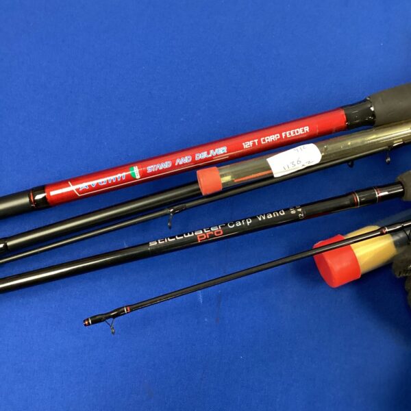 Stillwater Pro carp rod and Avanti Stand & Deliver 12ft carp feeder rod.