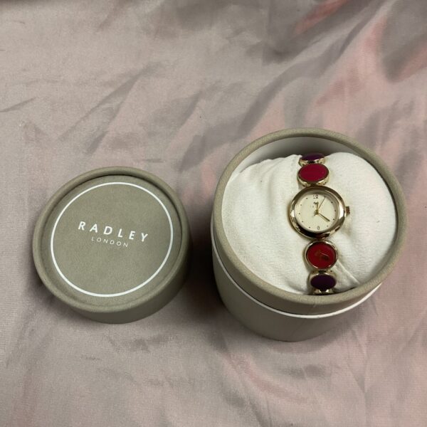 Radley London ladies wristwatch in original presentation box.