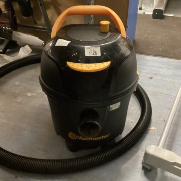 Portable Vacmaster shop vacuum cleaner for wet and dry use.