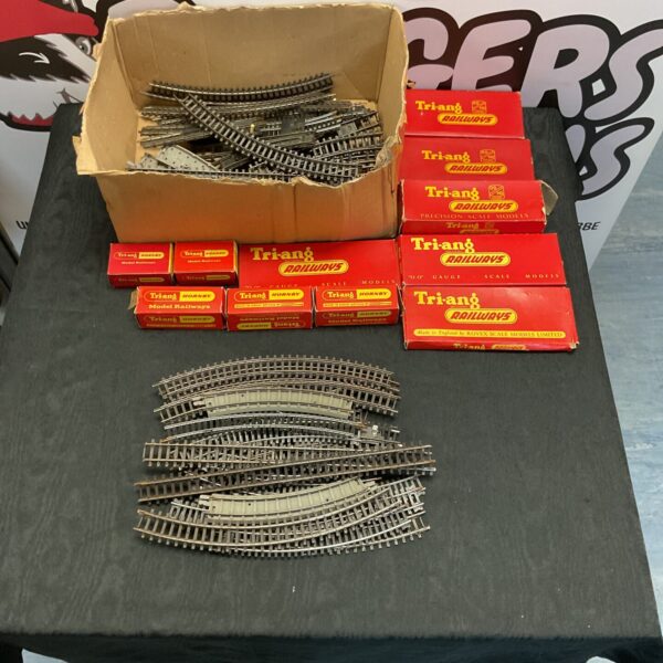 Vintage Triang Railways OO gauge track and accessories collection.