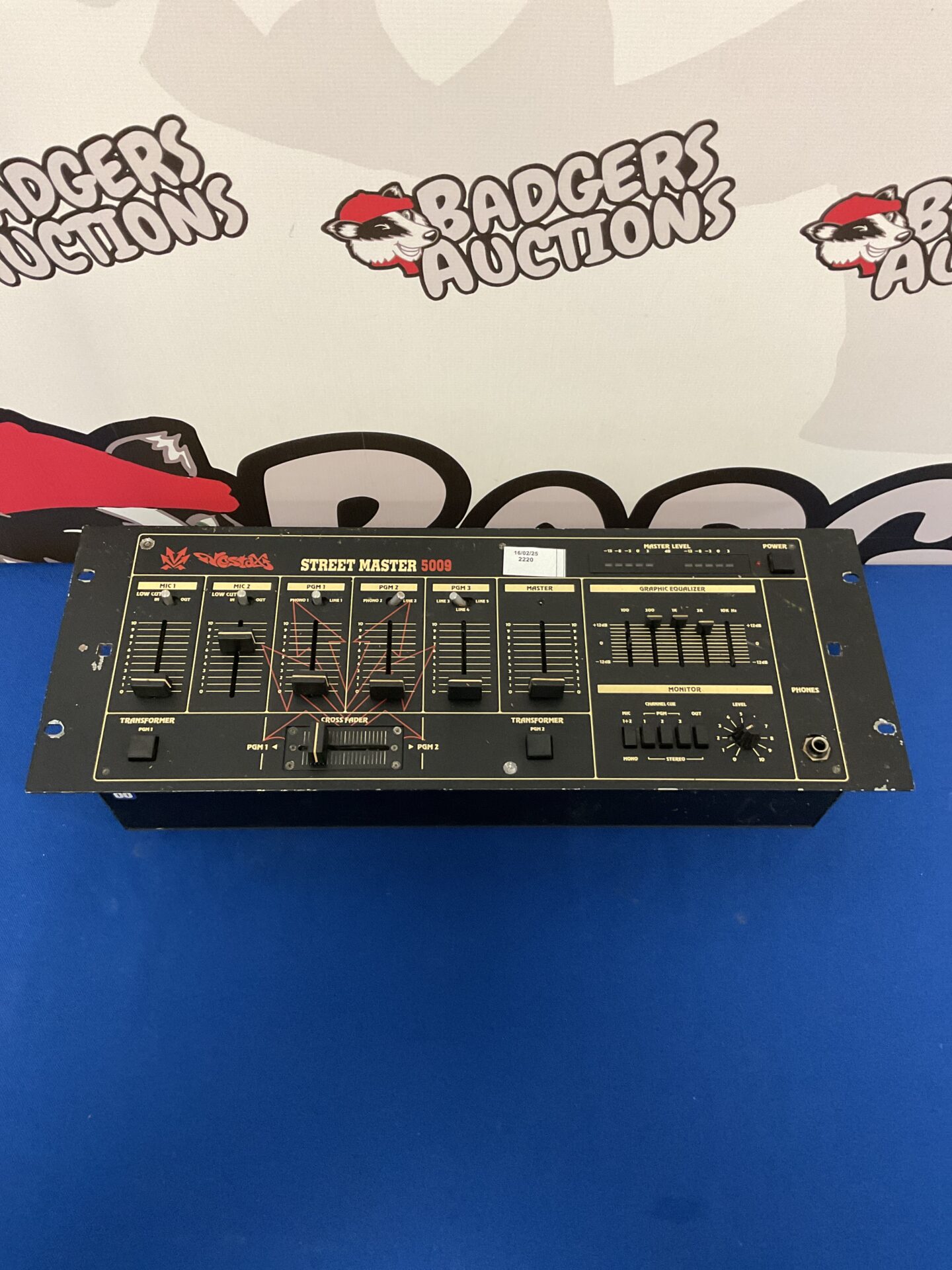 096 Vestax street master 5009 dj mixer