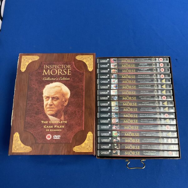 Inspector Morse Complete Case Files DVD boxset featuring John Thaw.