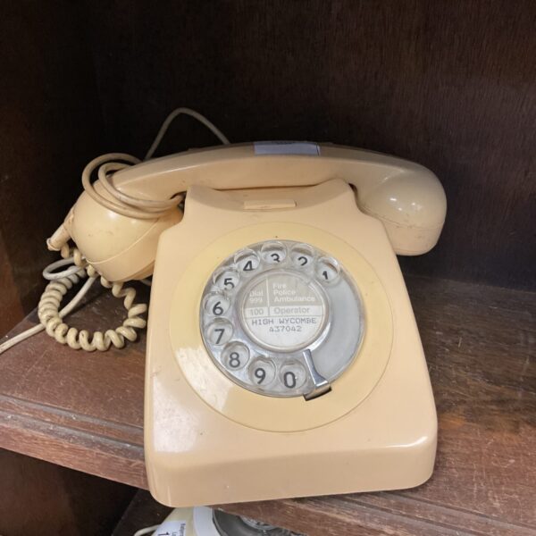 Vintage High Wycombe rotary telephone with a classic design.