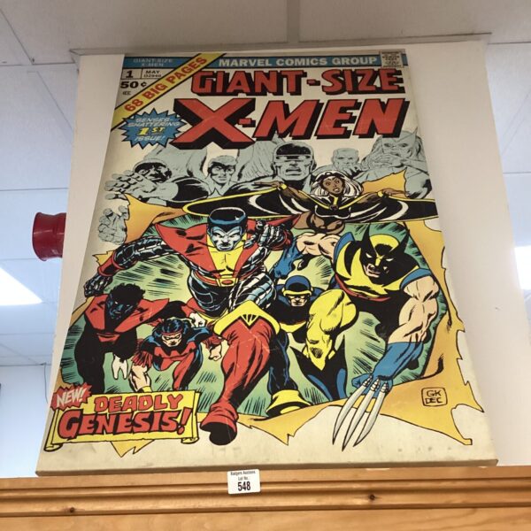 Vibrant canvas print of the Giant Size X-Men comic book cover art.