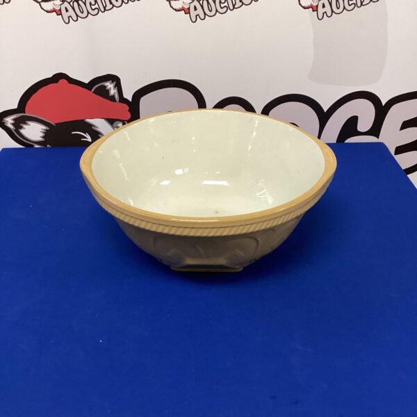 Large vintage TG Green mixing bowl, classic stoneware kitchenalia.