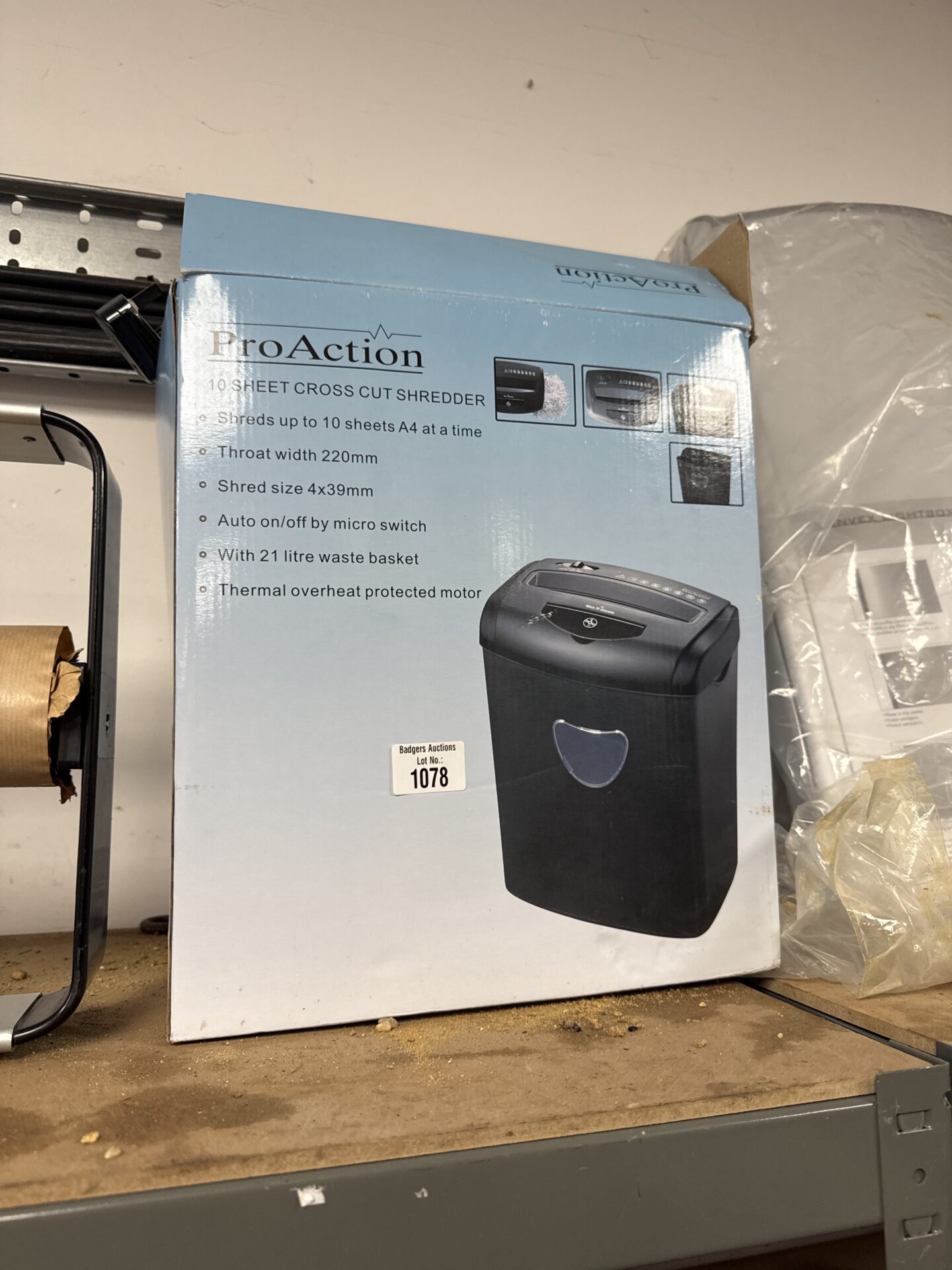 1078 Proaction 10 sheet paper shredder