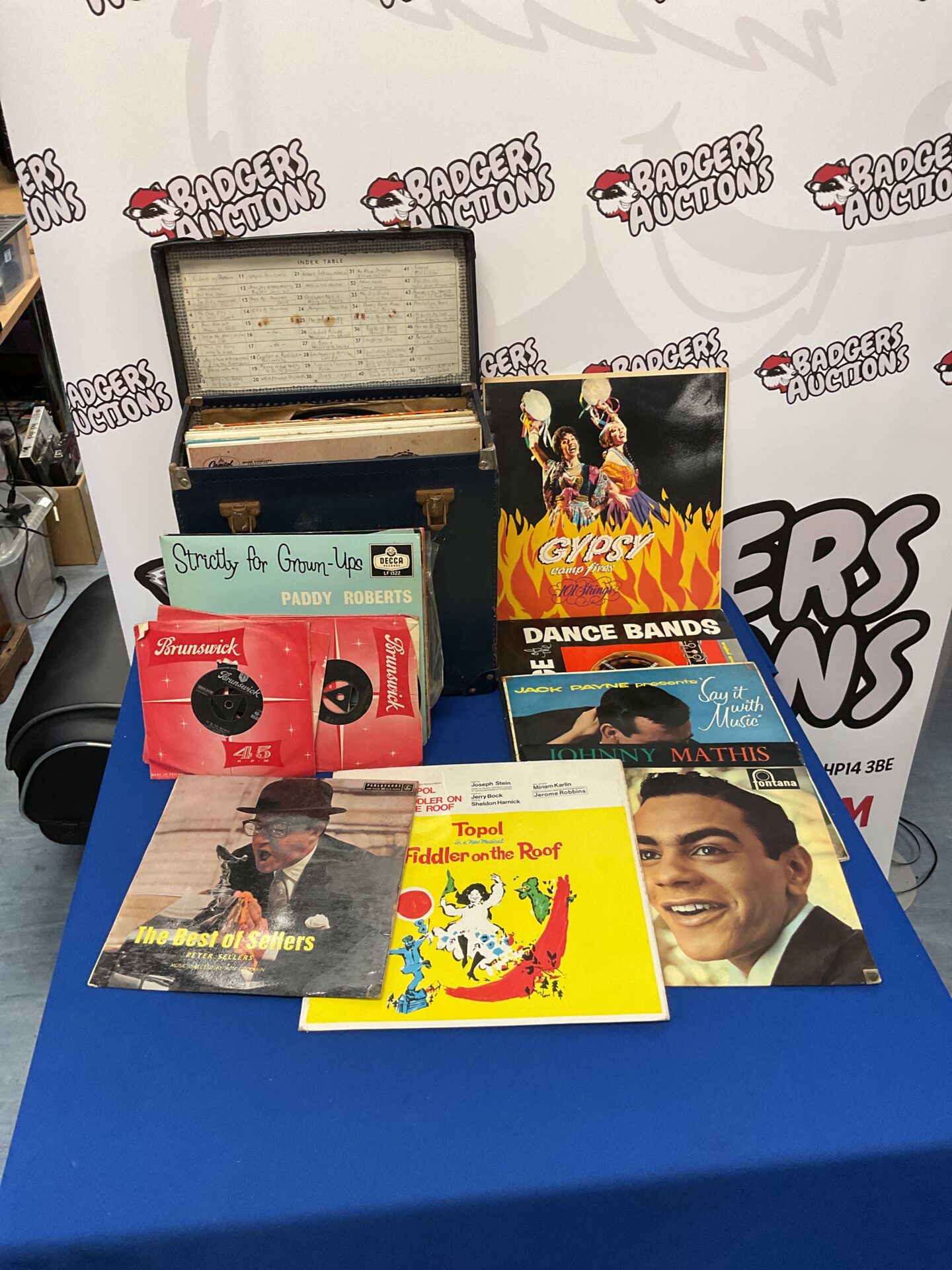 168 Case of 12” vinyl records in case