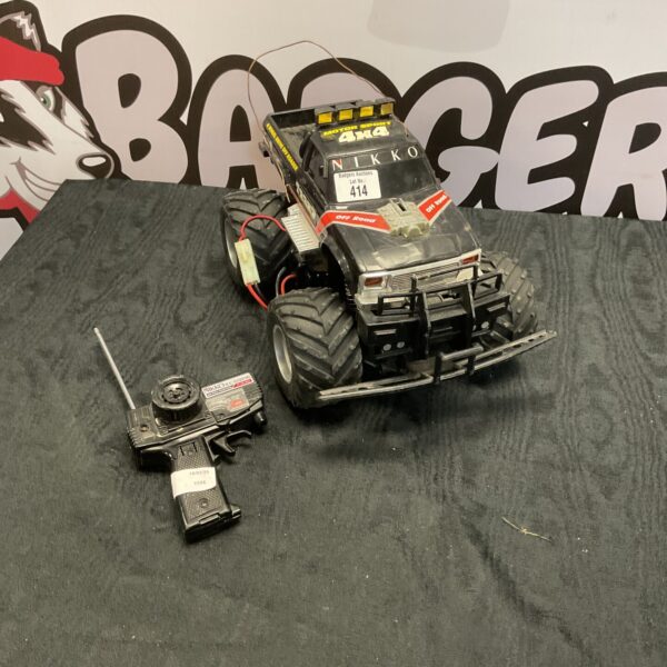 Remote control off road car with remote control, motorsport design.