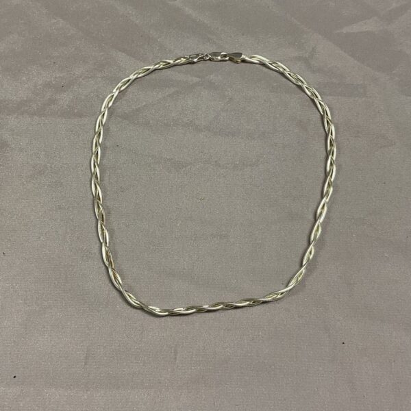 Delicate 925 silver chain necklace, 16 inch length.