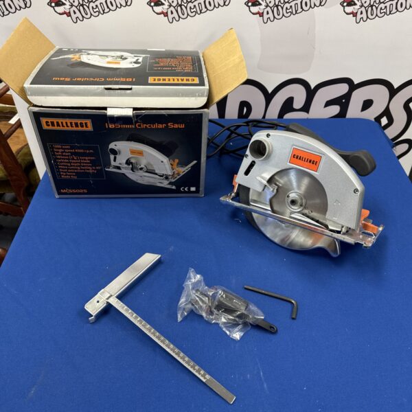 Used Challenge 185mm circular saw for woodworking projects.