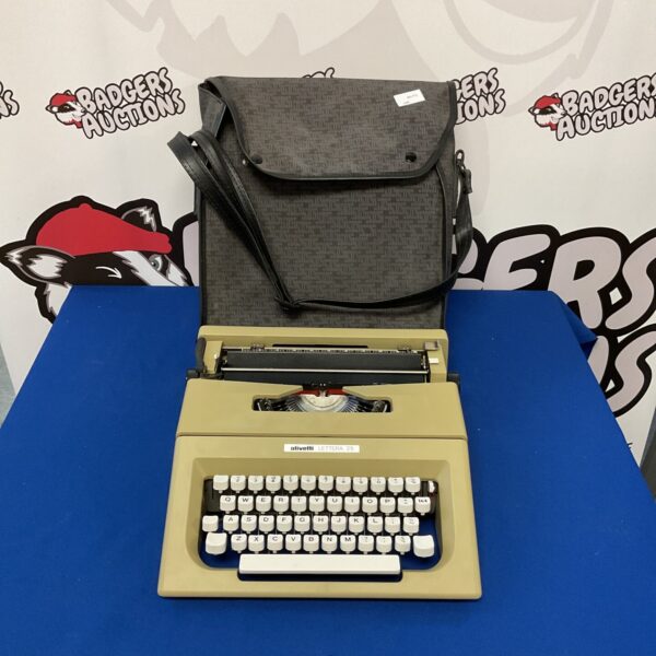 Vintage Olivetti Letter 25 typewriter, a classic portable mechanical typewriter.