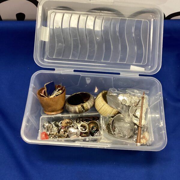 Assorted costume jewellery lot with necklaces and bracelets.
