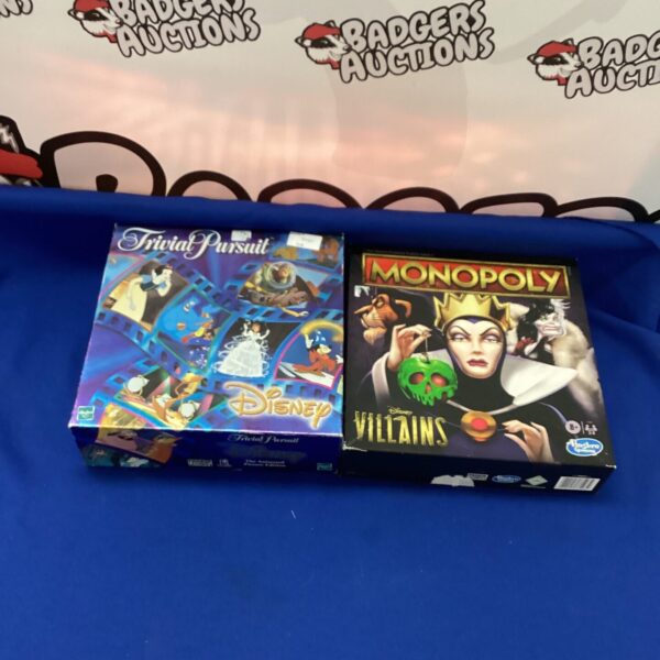 Disney Trivial Pursuit and Monopoly game set for collectors.
