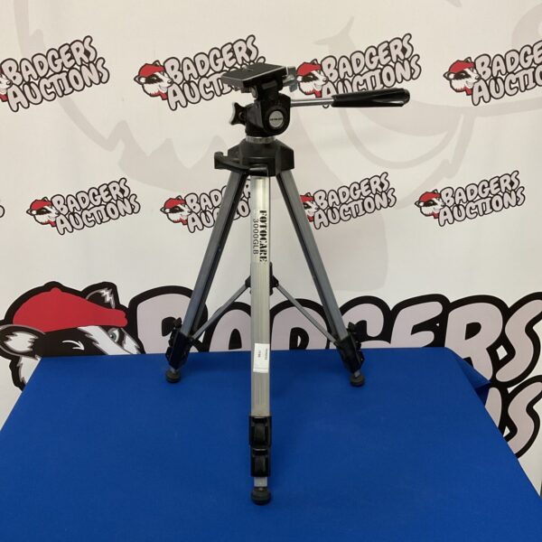 Silver Fotocare 3000glb tripod for camera photography.