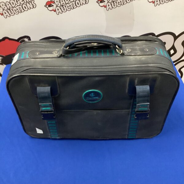 Vintage Carlton travel bag, classic airline luggage.
