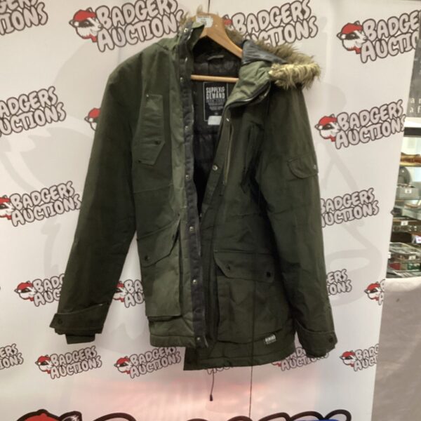 Men's size medium Supply & Demand winter jacket with fur hood.