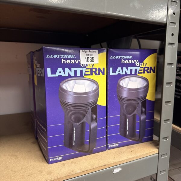 Lot of four vintage Lloytron heavy duty lanterns.