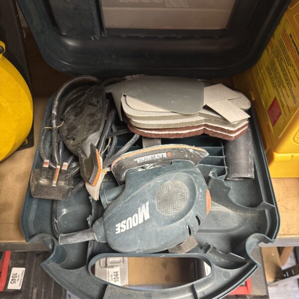 Vintage Black & Decker mouse sander for detail sanding.