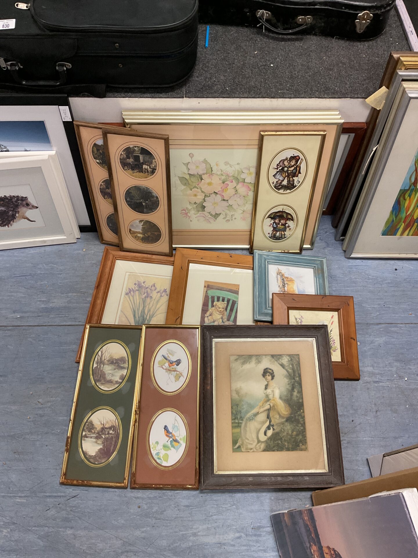 786 Large collection of framed prints