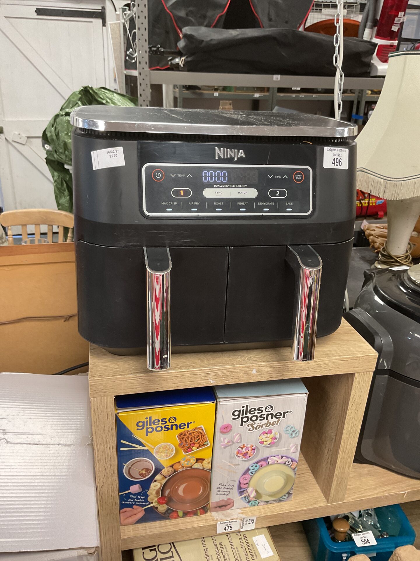 496 Ninja foodi dual zone air fryer tested working