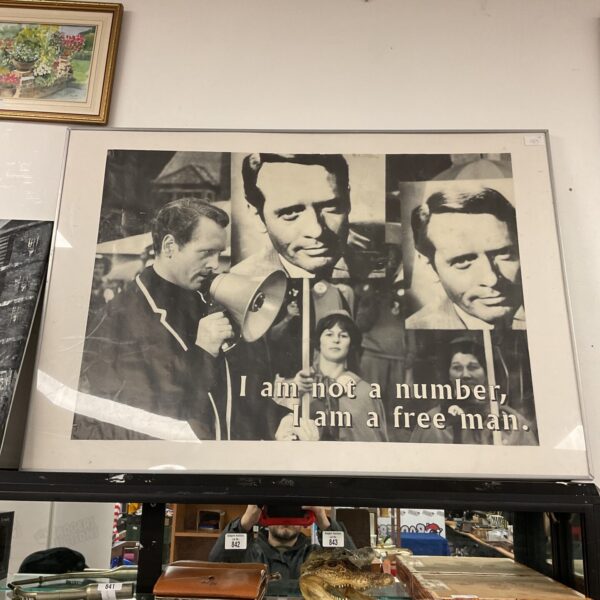 Vintage prisoner movie poster print in a black frame.