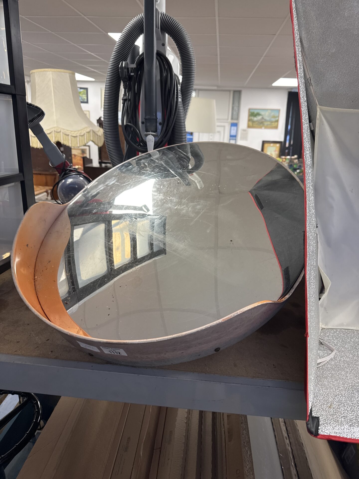 1112 Convex plastic blind spot mirror 25” diameter approx