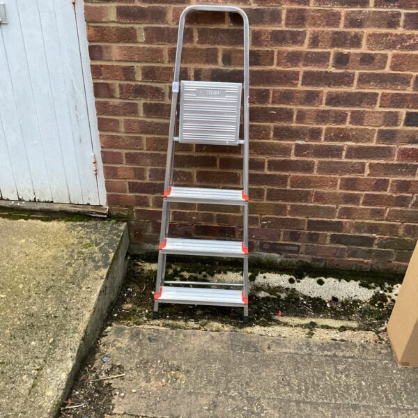 Titan aluminium ladder for DIY and garden work.