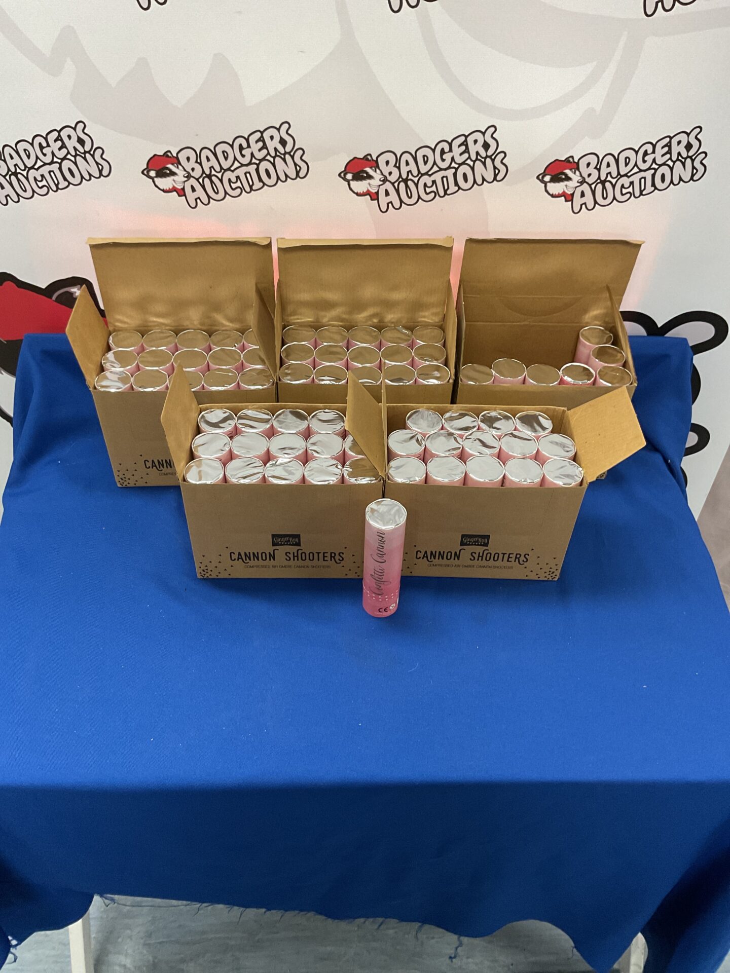 509 Six boxes of ginger bay party ombre cannon shooters