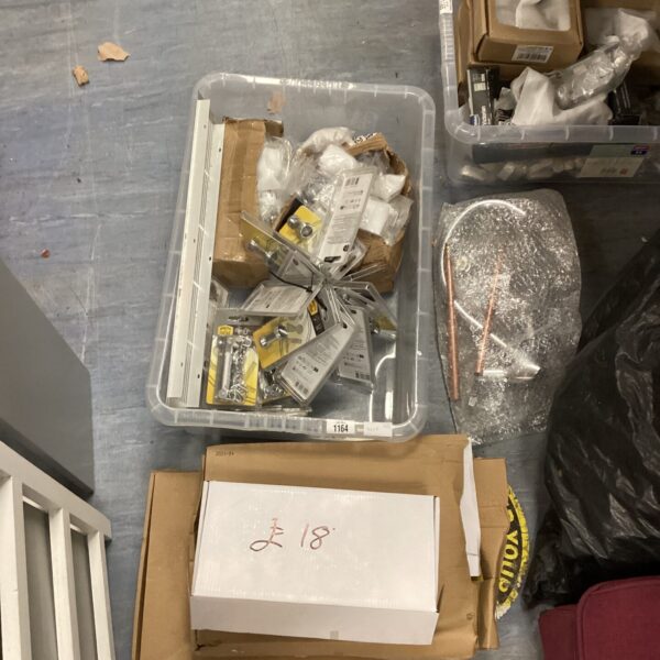 Mixed lot of brass door spyholes and security hardware.