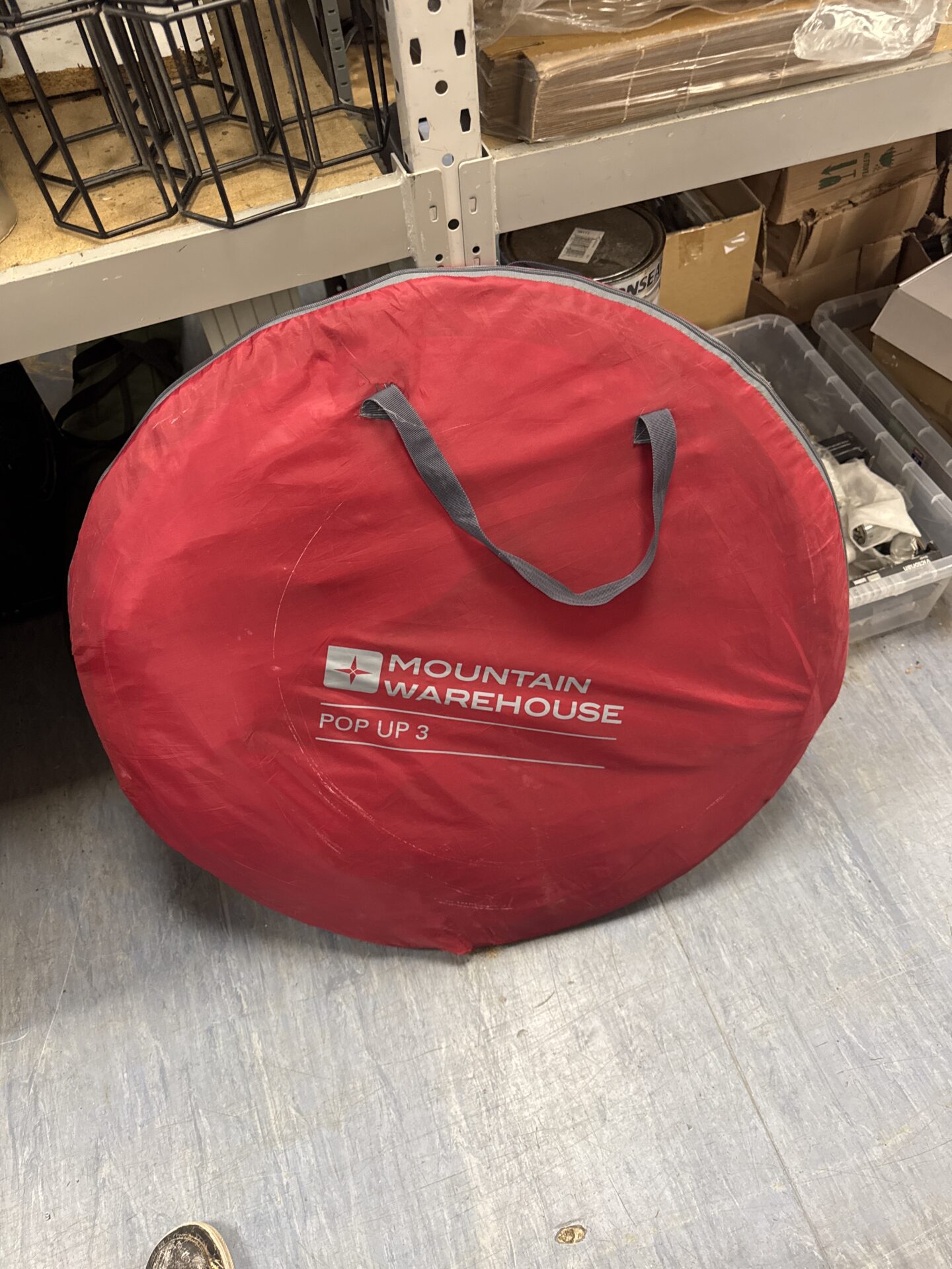 1145 Mountain warehouse pop up 3 tent